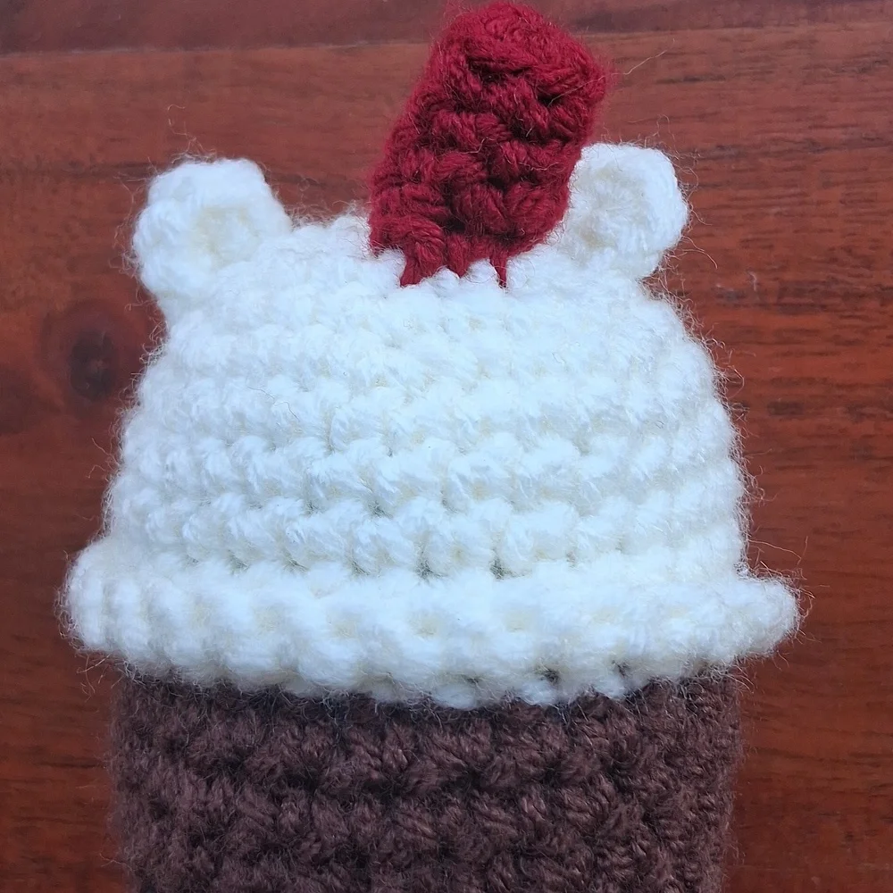 Handmade Crochet Boba Bear Plush